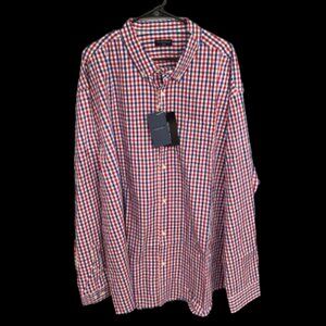 Double Pump Red, White, Blue, Men's Long Sleeve T-Shirt Size 3XLT